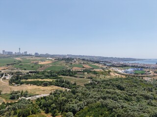 Fototapeta premium Aerial view of the area