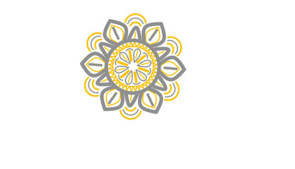 Sun and moon vector illustration of a decorative ornament