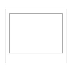 Obraz premium インスタントカメラのフォトフレーム風イラスト