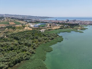 Fototapeta premium Aerial view of the area