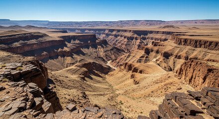 Fototapeta premium Majestic Canyons: Nature's Grand Carvings 