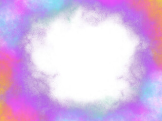 Rainbow fog, frame filter, transparent background illustration used as a graphic design element and more.