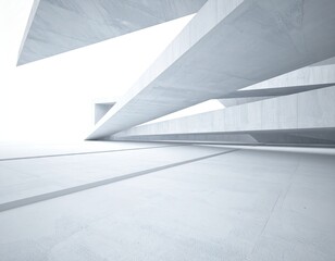 Obraz premium Modern concrete architectural structure