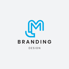 Modern Letter M logo template designed