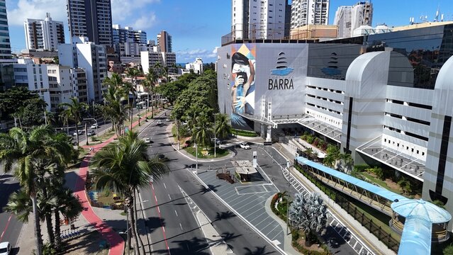 aerial view of Barra Shopping Mall