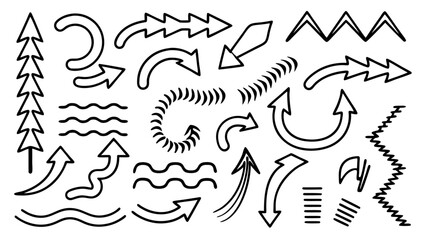 Hand Drawn Arrow Doodles Collection