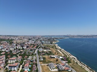 Obraz premium Aerial view of the area