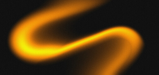 Dynamic Abstract Background with Blurry Wavy Orange Light Effect with grain