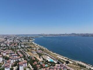 Obraz premium Aerial view of the area