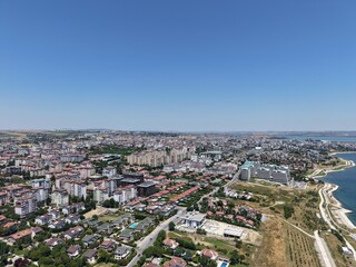 Aerial view of the area