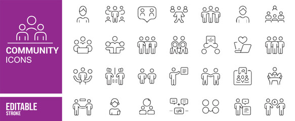 Editable Community Icons for Social Networks and Group Collaboration Projects