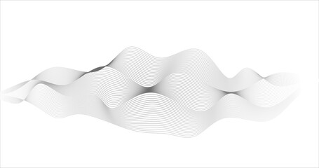 Abstract background with sound waves Vector illustration for Telecommunication technology and Scientific