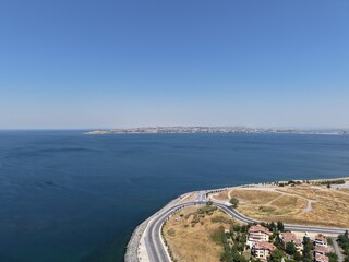 Obraz premium Aerial view of the area