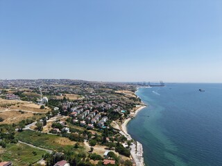 Obraz premium Aerial view of the area