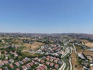 Naklejka premium Aerial view of the area