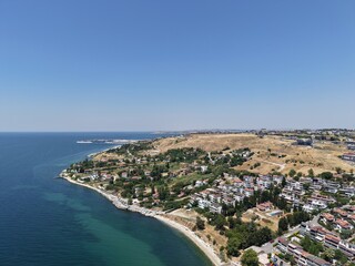 Aerial view of the area