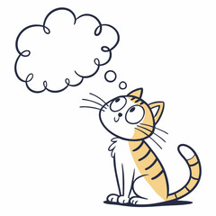 cat with a balloon