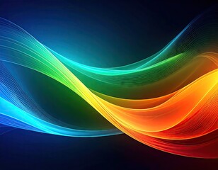 Abstract wave design with vibrant colors (1)