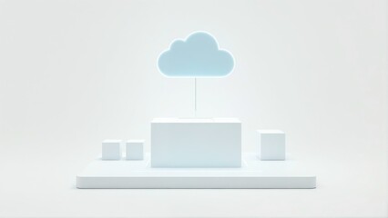 Unlock the future: discover the power of cloud computing in a minimalist design