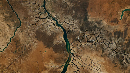 Aerial View of Drought Landscape in Brazil