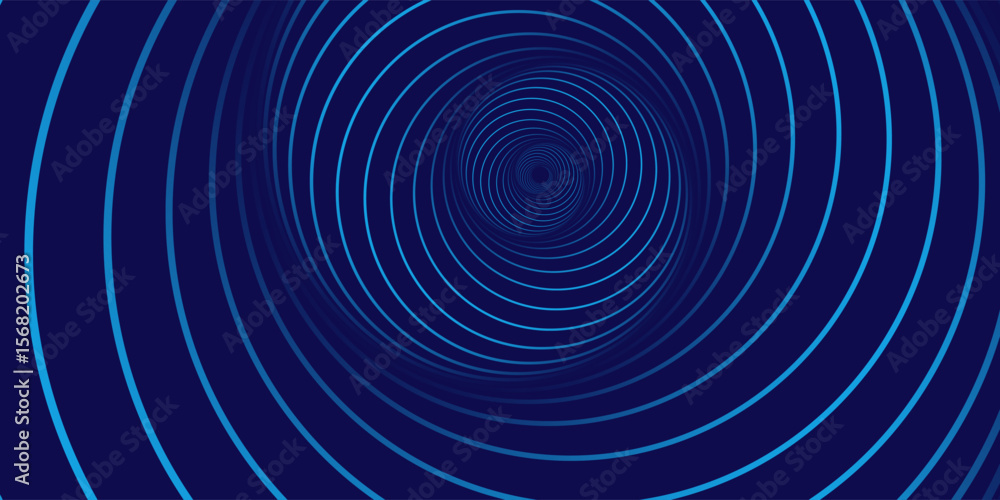 Poster abstract blue background with glowing curved lines. shiny blue swirl curve lines design. spiral line