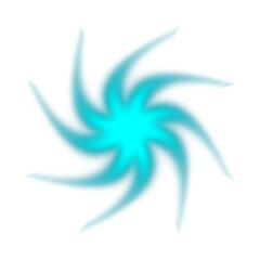 Neon Glowing Blue Star Shape – PNG Illustration with Transparent Background – Bright Light Effect Design