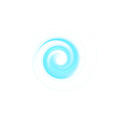 Abstract Turquoise Vortex Spiral – Pixelated Swirl Pattern on transparent Background