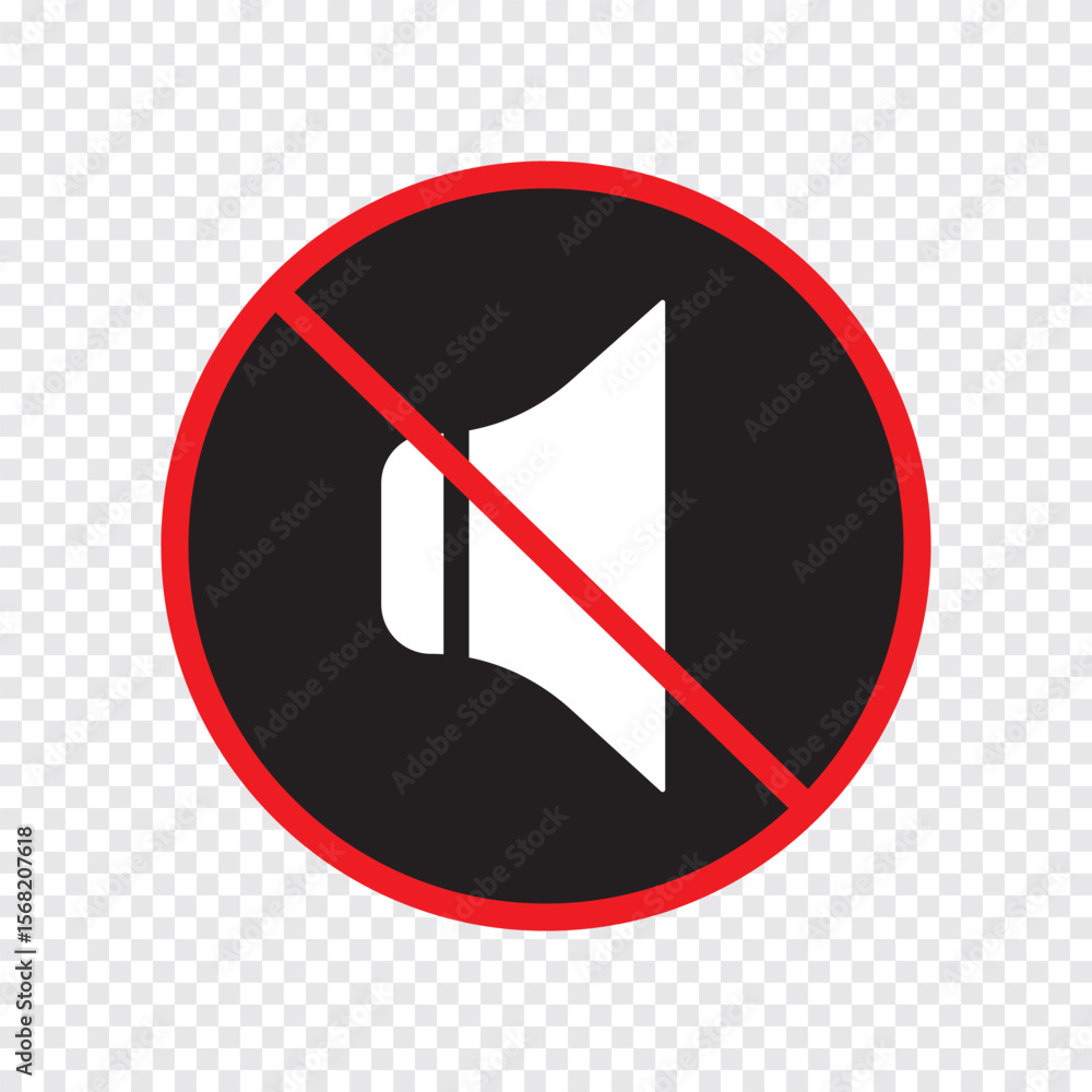 Poster mute speaker, sound on and off icon vector set collection. sound on and off icon vector. speaker ico