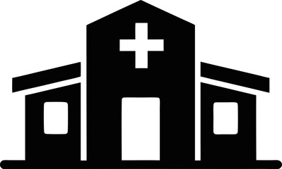 Obraz premium Clinic Icon Vector Illustration 