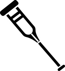 Crutch Icon Vector Illustration 