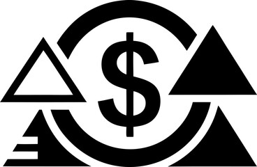 Currency Exchange Icon Vector Illustration 