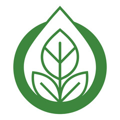 Green Eco Outline Symbol