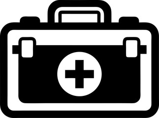Obraz premium First Aid Kit Icon Vector Illustration 