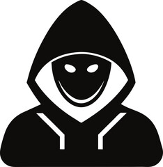 Hacker Figure Icon Vector Illustration 