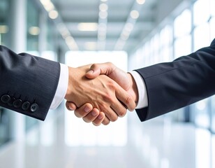 Business handshake in modern office (2)