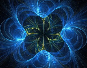 Abstract floral symmetrical design