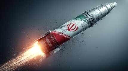 Iranian missile launch