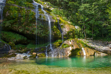Slap Virje, waterfall Virje in Slovenia