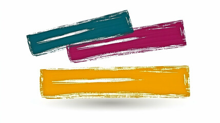 Abstract Colorful Paint Strokes Design Element