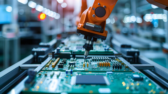Robotic Arm Assembling Circuit Board