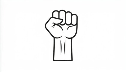 Raised fist, symbol of protest