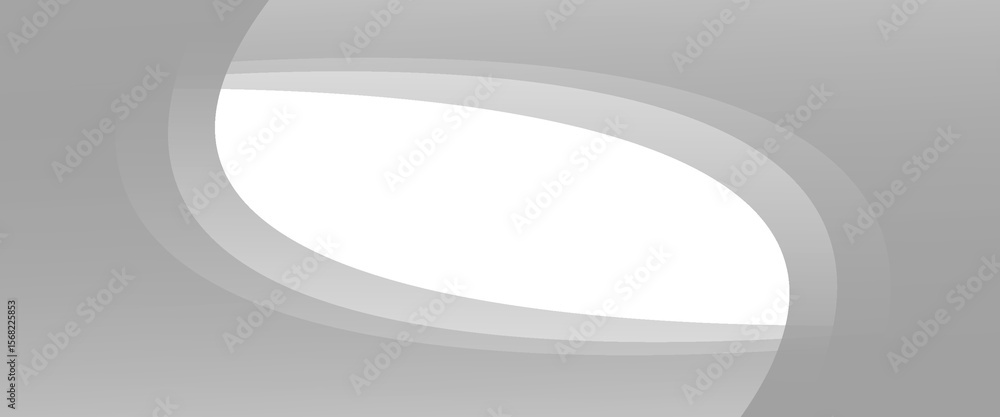 Aufkleber vector gray line background curve element with white space for text and message design, overlapping 
