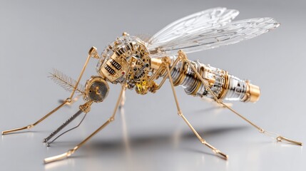 Mechanical mosquito art piece