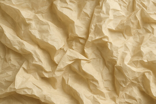 Crumpled Paper Texture: Aged Vintage Parchment with Distressed Surface