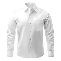 white shirt isolated on white