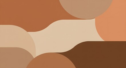 Earthy Hues: Abstract Organic Shapes Wallpaper
