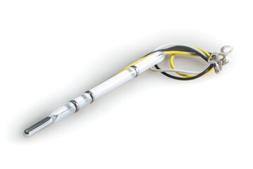 classic mercury thermometer with wiring connections, used for accurate temperature readings and limit triggering in various applications