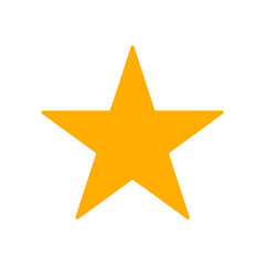 Sharp Golden Star Icon: Rating, Favorite, Award