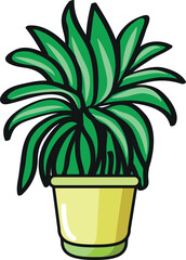Vector Illustration of a Green Plant