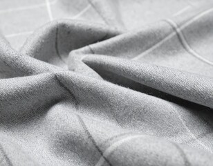 Gray plaid fabric texture
